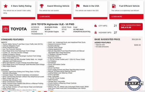 2018 Toyota Highlander XLE