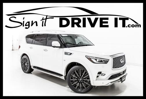 Moonstone White 2019 INFINITI QX80 Limited