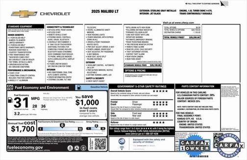 2025 Chevrolet Malibu FWD 1LT