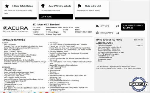 2021 Acura ILX Base
