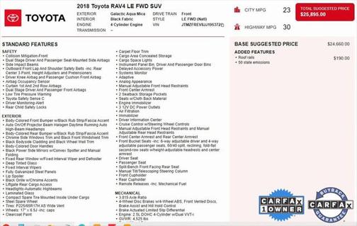 2018 Toyota RAV4 LE