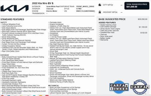 2022 Kia Niro EV S