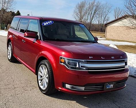 Burgundy 2017 Ford Flex Limited