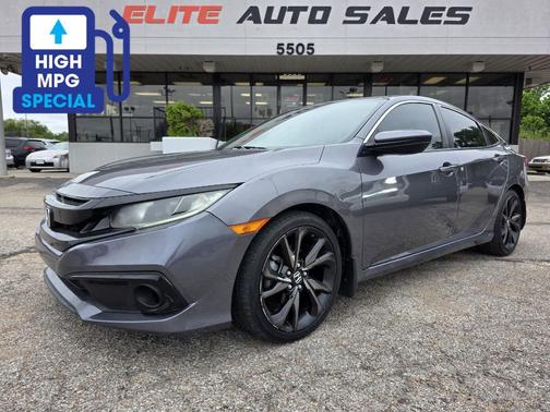 Modern Steel Metallic 2019 Honda Civic Sport