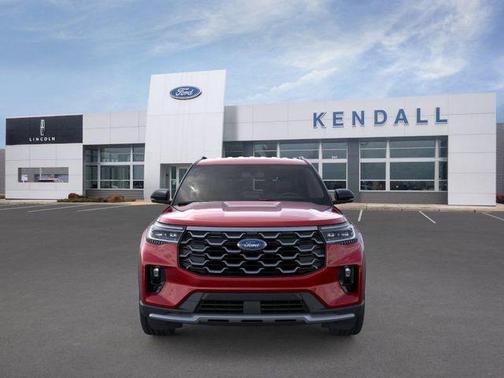 Red Metallic 2026 Ford Explorer Platinum