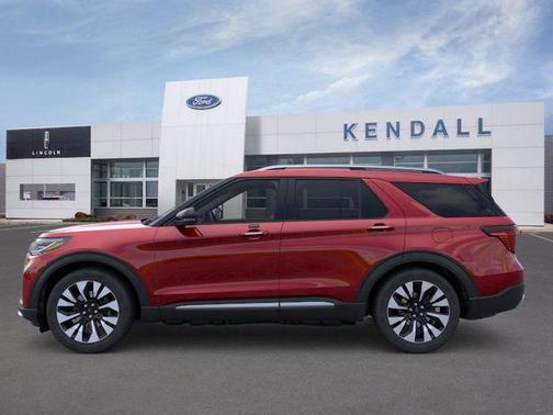 Red Metallic 2026 Ford Explorer Platinum