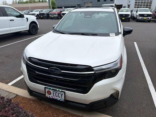 Crystal White Pearl 2025 Subaru Forester Hybrid Touring
