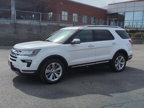 White Platinum Tri-Coat Metallic 2019 Ford Explorer Limited