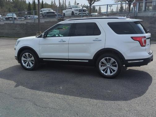 White Platinum Tri-Coat Metallic 2019 Ford Explorer Limited