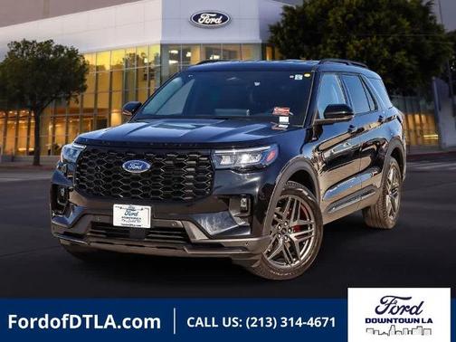 AGATE BLACK METALLIC 2025 Ford Explorer ST-LINE
