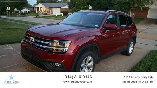 Fortana Red Metallic 2018 Volkswagen Atlas SE w/Tech Pkg Sport Utility 4D