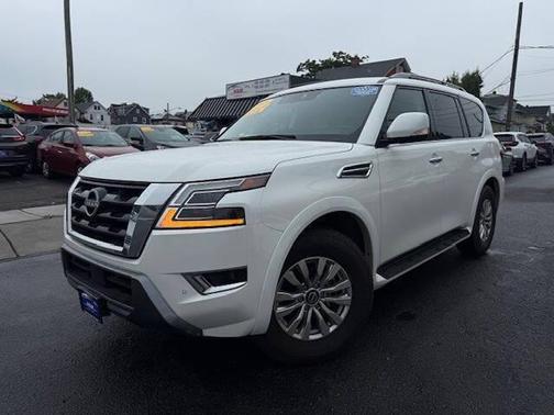 Aspen White TriCoat 2023 Nissan Armada SV 4x2 4dr SUV