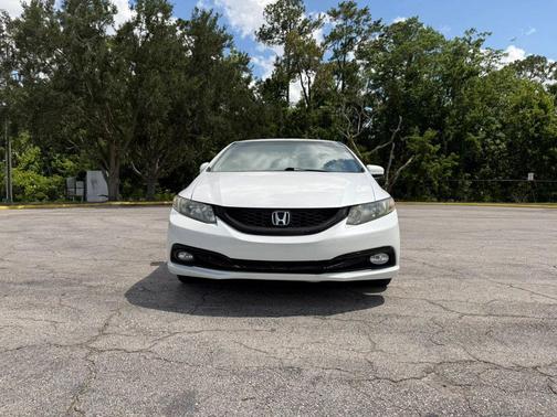 White 2015 Honda Civic EX-L