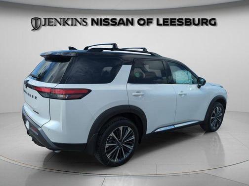 White / Black 2026 Nissan Pathfinder Platinum