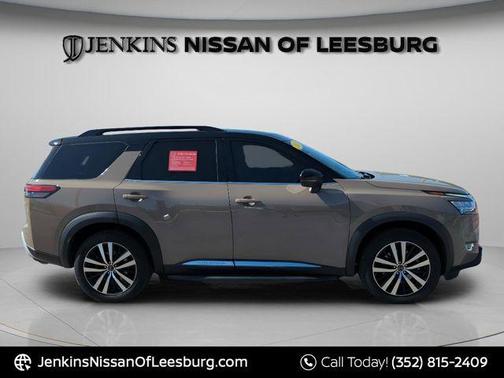 2 Tone Tan / Black Roof 2023 Nissan Pathfinder Platinum