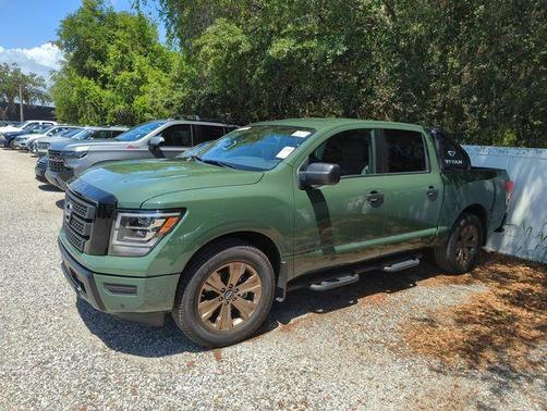 Tactical Green Metallic 2024 Nissan Titan SV