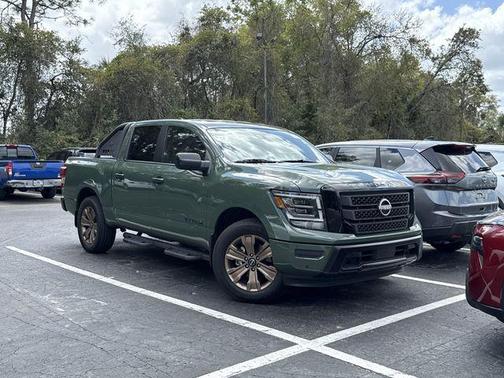 Tactical Green Metallic 2024 Nissan Titan SV