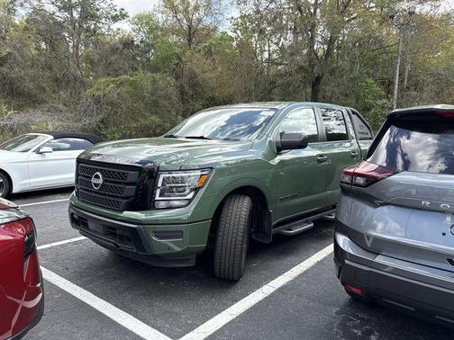 Tactical Green Metallic 2024 Nissan Titan SV