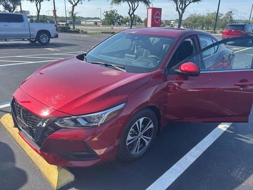 Scarlet Ember 2023 Nissan Sentra SV