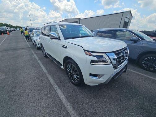 Aspen White 2024 Nissan Armada Platinum