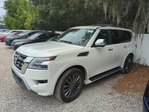 Aspen White 2024 Nissan Armada Platinum