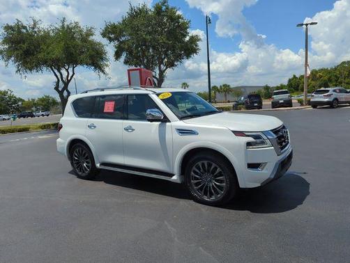 Aspen White 2024 Nissan Armada Platinum