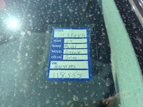 Graphite Gray Metallic 2017 Buick Encore Preferred II