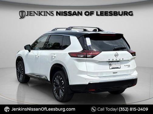 White / Black 2026 Nissan Rogue Platinum