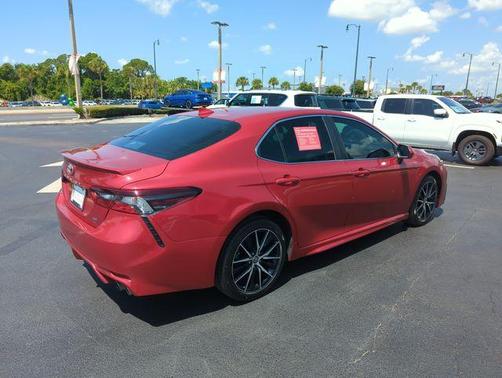 Red 2021 Toyota Camry SE