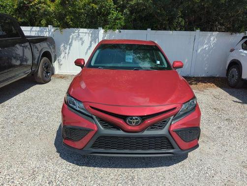 Red 2021 Toyota Camry SE
