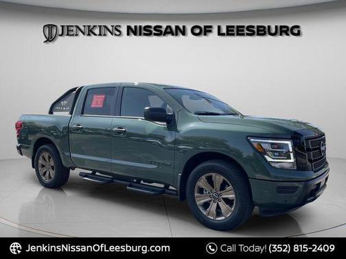 Tactical Green Metallic 2024 Nissan Titan SV