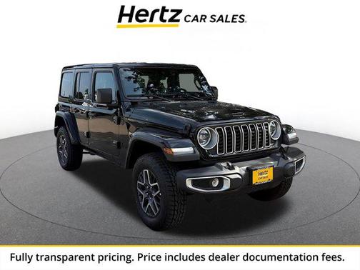 Black Clearcoat 2025 Jeep Wrangler 4-Door Sahara 4x4