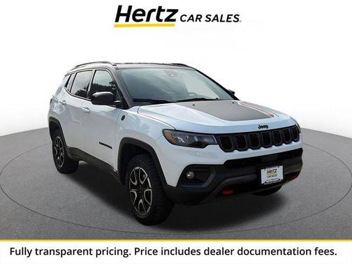 Bright White Clearcoat 2025 Jeep Compass Trailhawk