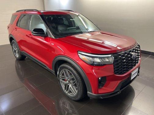 Rapid Red Metallic Tinted Clearcoat 2026 Ford Explorer ST-Line