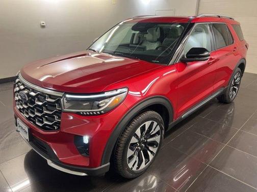 Rapid Red Metallic Tinted Clearcoat 2026 Ford Explorer Platinum