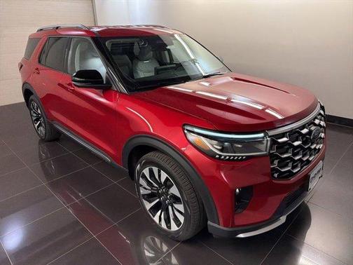 Rapid Red Metallic Tinted Clearcoat 2026 Ford Explorer Platinum