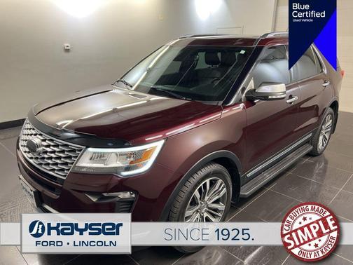Burgundy 2018 Ford Explorer Platinum