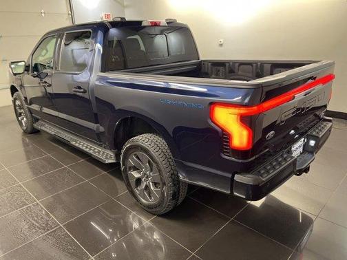 Antimatter Blue Metallic 2022 Ford F-150 Lightning LARIAT