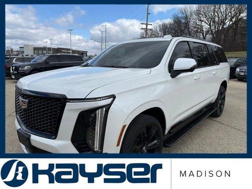 Crystal White Tri-Coat 2025 Cadillac Escalade ESV Sport