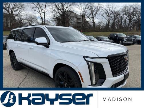 Crystal White Tri-Coat 2025 Cadillac Escalade ESV Sport