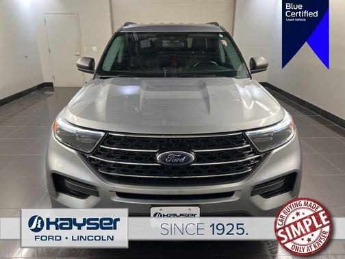 Silver 2021 Ford Explorer XLT