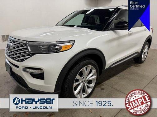 White Metallic 2023 Ford Explorer Platinum