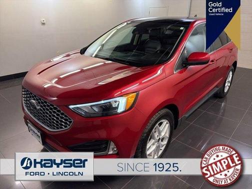 Red Metallic 2023 Ford Edge SEL