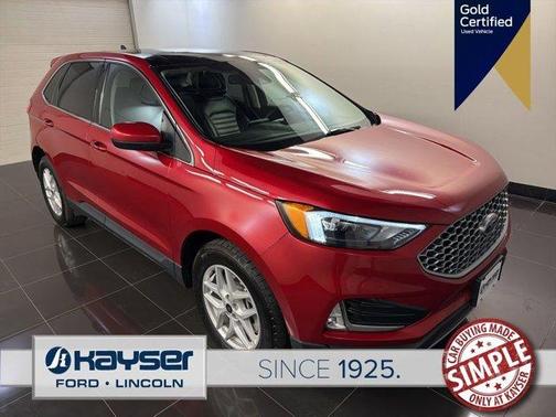 Red Metallic 2023 Ford Edge SEL
