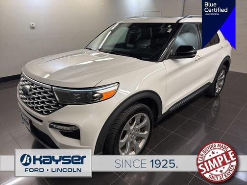 White Metallic 2020 Ford Explorer Platinum