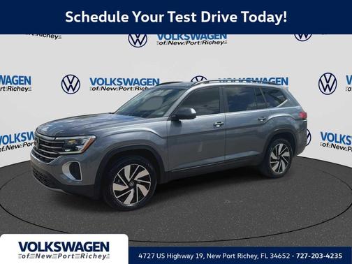 Platinum Gray Metallic 2024 Volkswagen Atlas 2.0T SE w/Technology