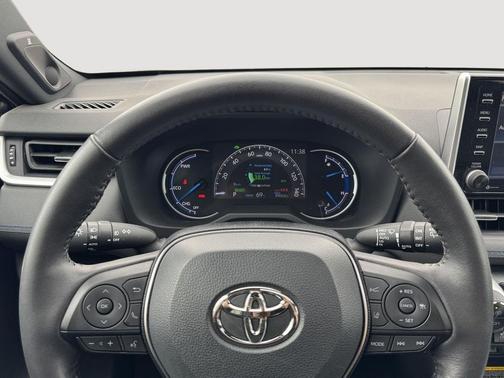 Blizzard Pearl/Midnight Black Metallic 2021 Toyota RAV4 Hybrid SE