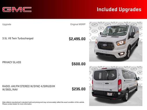 Oxford White 2024 Ford Transit-350 XLT
