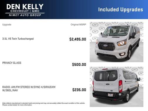 Oxford White 2024 Ford Transit-350 XLT