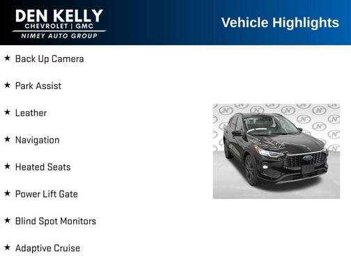 Black 2024 Ford Escape Platinum